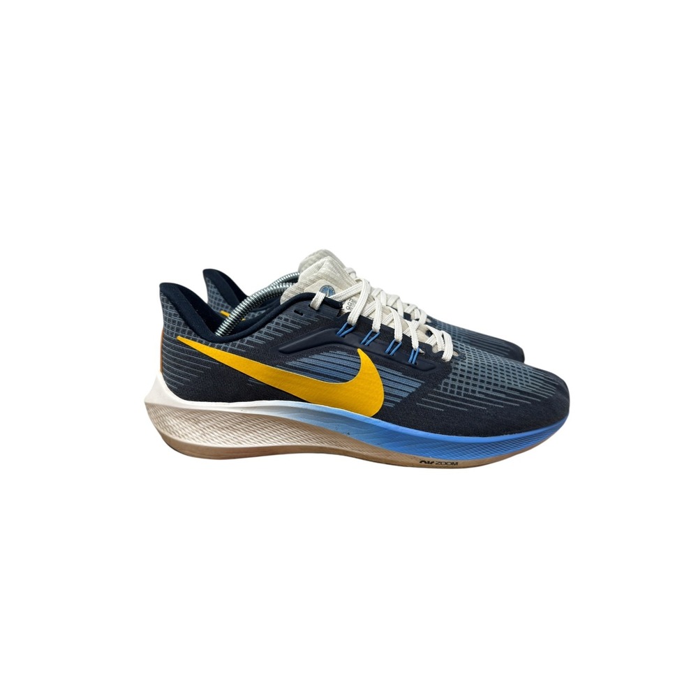 Nike Air Zoom Pegasus 39 Mens Running Shoes Thunder Blue Gold DO9580-400 Size 10 - Picture 3 of 12